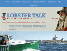 Tablet Screenshot of lobstertalk.com